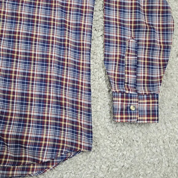 Levis Shirt Men XL Plaid Long Sleeve Button‎ Up Western Cowboy USA Lightweight - Picture 3 of 11